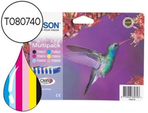 Cartucho para Epson T0807 pack de 6 colores